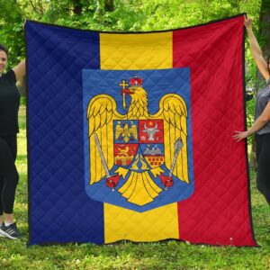 Romania Flag Premium Quilt A6  Quilt
